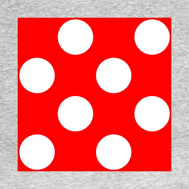 White on Red Polka Dots by rupertrussell